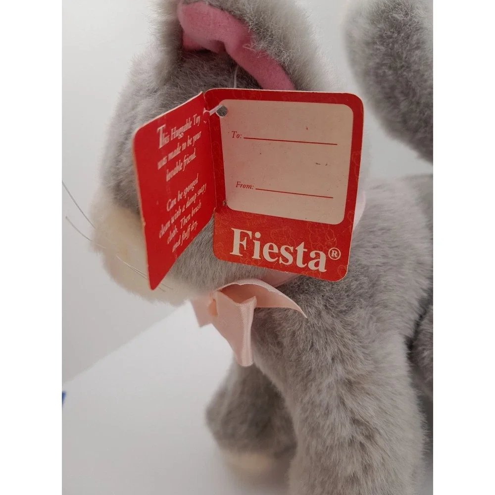Fiesta Gray Cat Plush 8